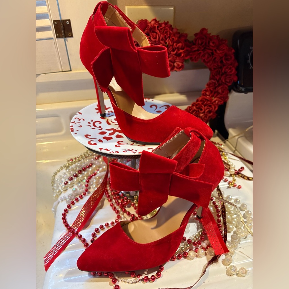 Ladies Red Stiletto Heels